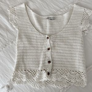 American Eagle Crochet Top